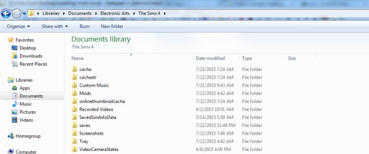 Where to go to install mods in The Sims 4